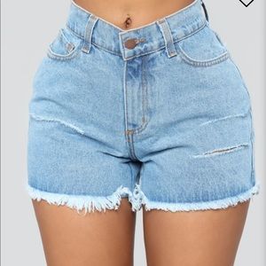 Fashion nova denim shorts